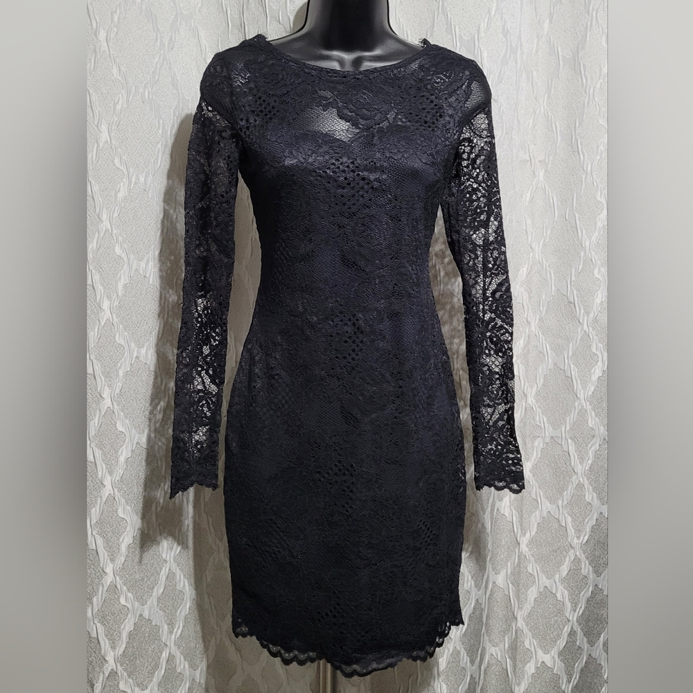 Divided by H&M - Mini Slim Fit Lace Dress – Elegant & Chic - Black